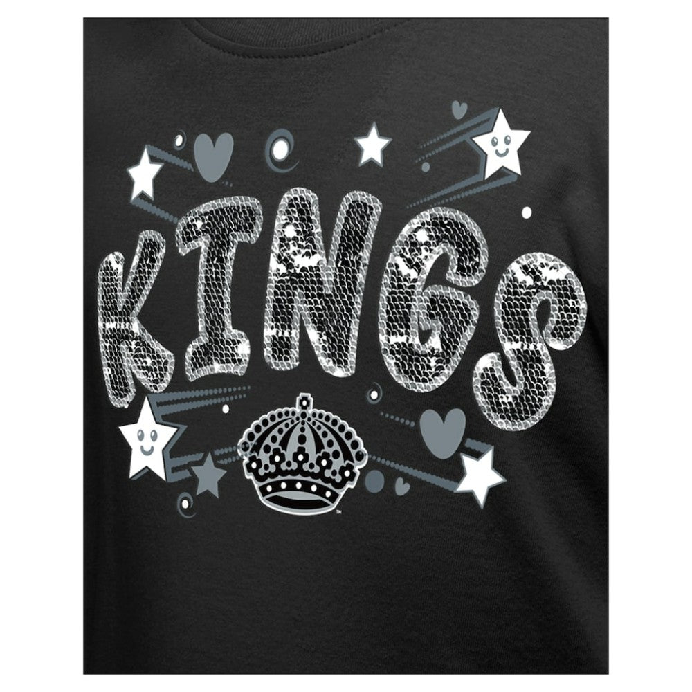 Los Angeles Kings New Era Girl's Youth Flip Sequin T-Shirt -  NHL T-shirts