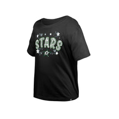 Dallas Stars New Era Girl's Youth Flip Sequin T-Shirt -  NHL T-shirts
