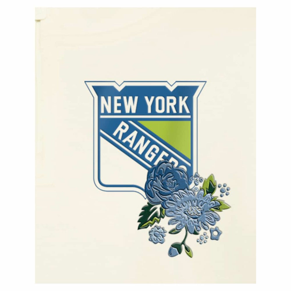 New York Rangers New Era Women's Glam Game Quarter-Zip Cropped Floral Hoodie Pullover -  NHL Hoodies