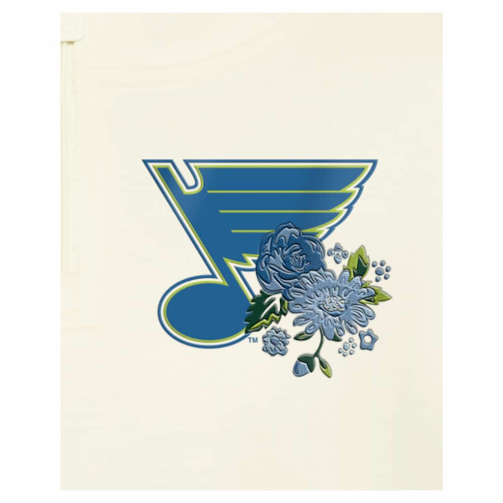 St. Louis Blues New Era Women's Glam Game Quarter-Zip Cropped Floral Hoodie Pullover -  NHL Hoodies