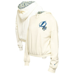 Tampa Bay Lightning New Era Women's Glam Game Quarter-Zip Cropped Floral Hoodie Pullover -  NHL Hoodies