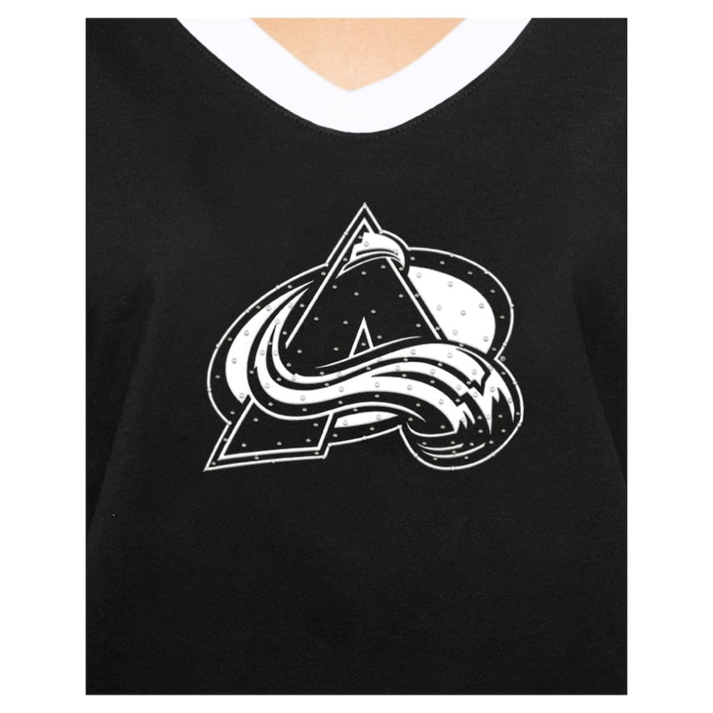 Colorado Avalanche New Era Women's Game Day Rhinestuds T-Shirt -  NHL T-shirts
