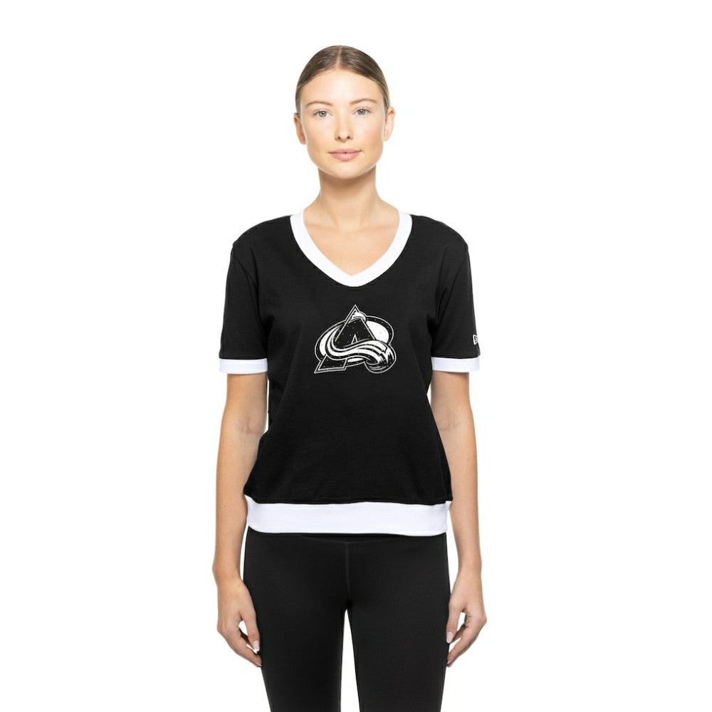 Colorado Avalanche New Era Women's Game Day Rhinestuds T-Shirt -  NHL T-shirts