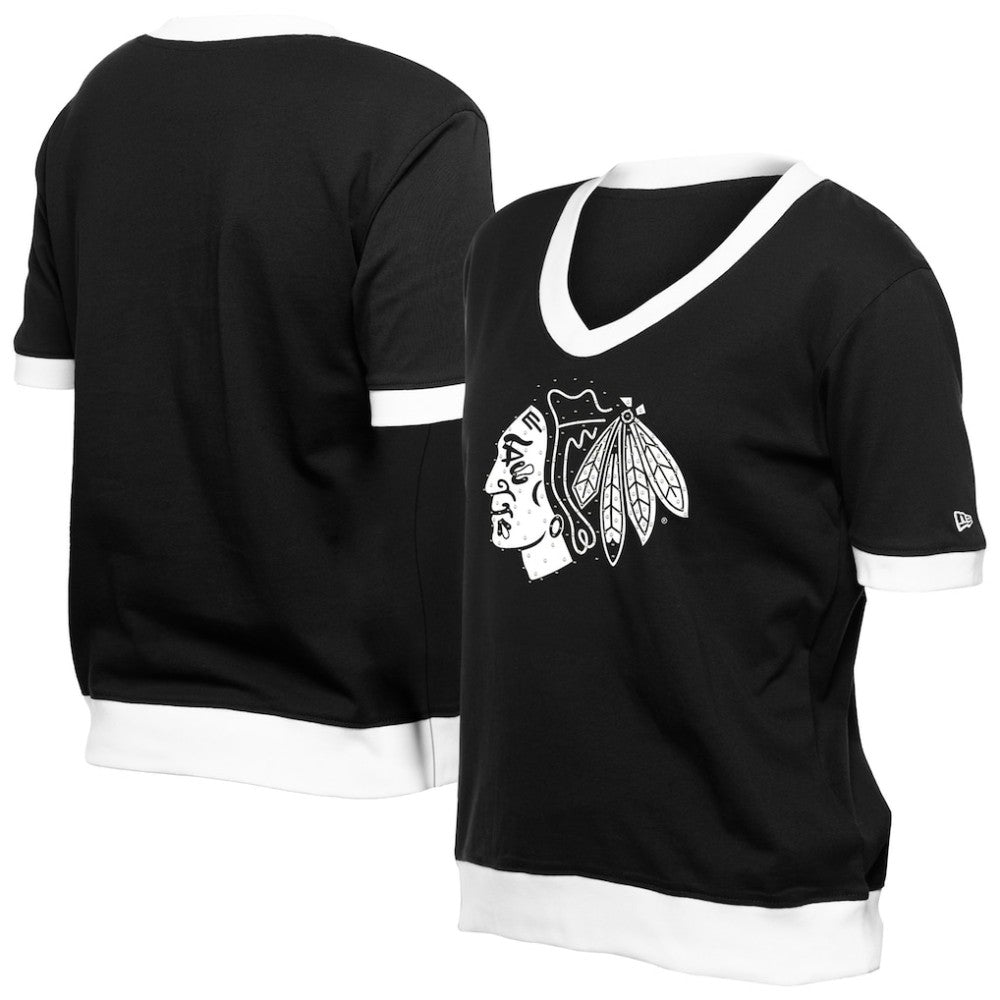 Chicago Blackhawks New Era Women's Game Day Rhinestuds T-Shirt -  NHL T-shirts