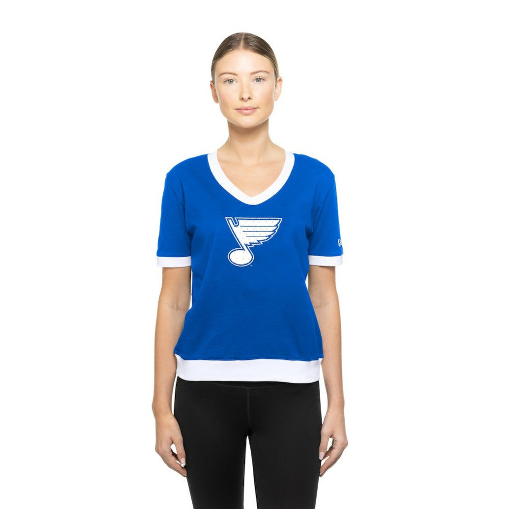 St. Louis Blues New Era Women's Game Day Rhinestuds T-Shirt -  NHL T-shirts