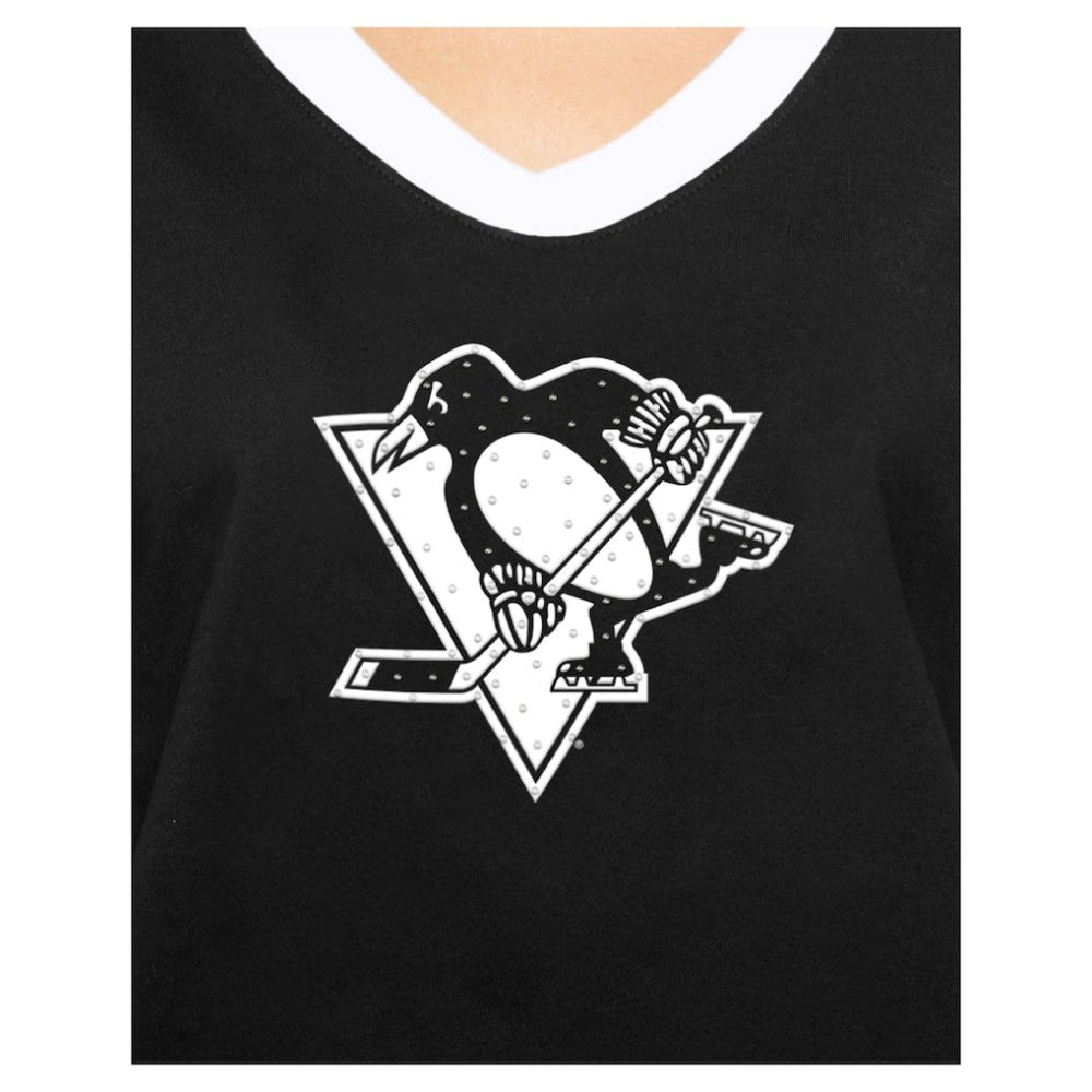 Pittsburgh Penguins New Era Women's Game Day Rhinestuds T-Shirt -  NHL T-shirts