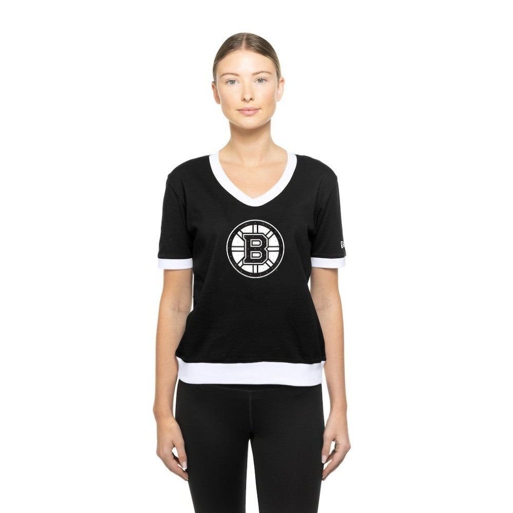 Boston Bruins New Era Women's Game Day Rhinestuds T-Shirt -  NHL T-shirts