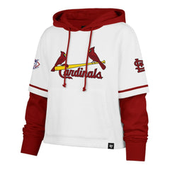St. Louis Cardinals '47 Women's Trifecta Shortstop Cropped Pullover Hoodie - MLB Hoodies