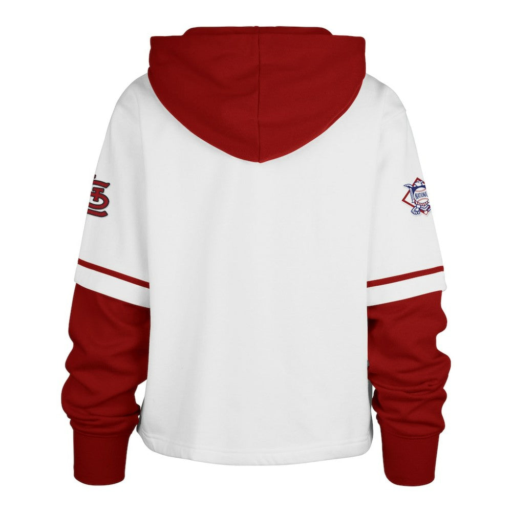 St. Louis Cardinals '47 Women's Trifecta Shortstop Cropped Pullover Hoodie - MLB Hoodies