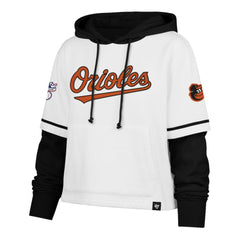 Baltimore Orioles '47 Women's Trifecta Shortstop Cropped Pullover Hoodie - MLB Hoodies