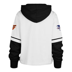 Baltimore Orioles '47 Women's Trifecta Shortstop Cropped Pullover Hoodie - MLB Hoodies