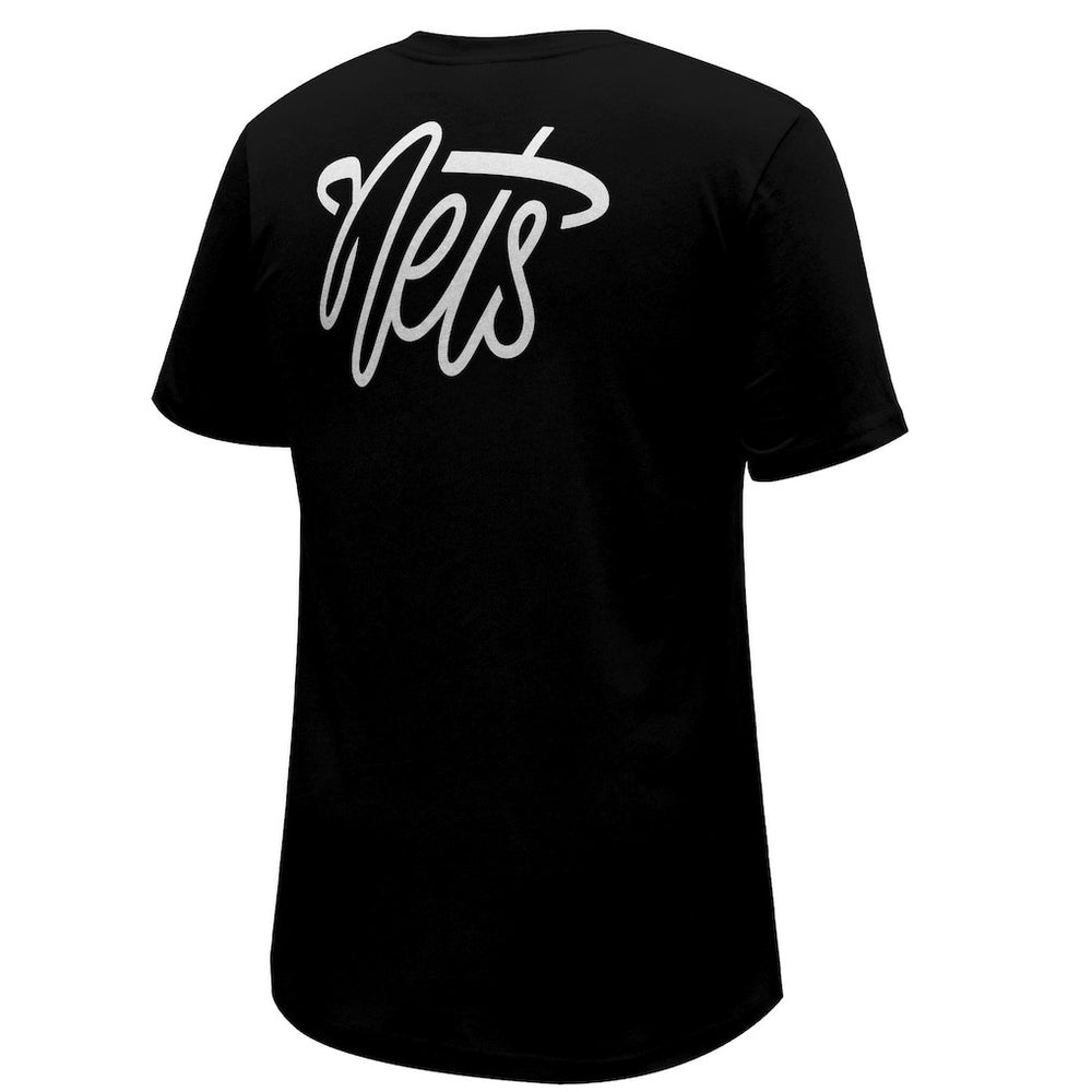 Black Brooklyn Nets Stadium Essentials Unisex Origins Script T-Shirt | NBA