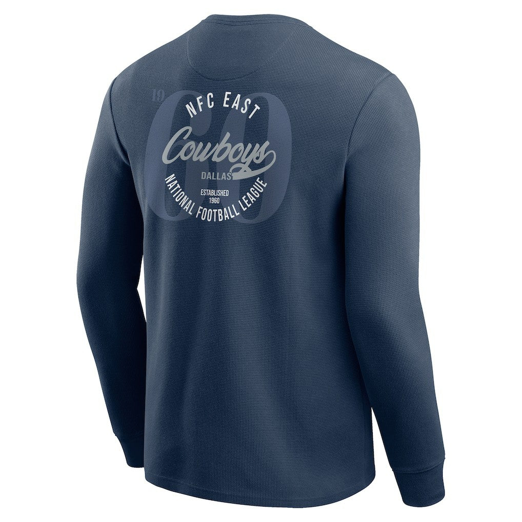Dallas Cowboys Darius Rucker Collection Washed Waffle-Knit Long Sleeve T-Shirt | NFL Outlet