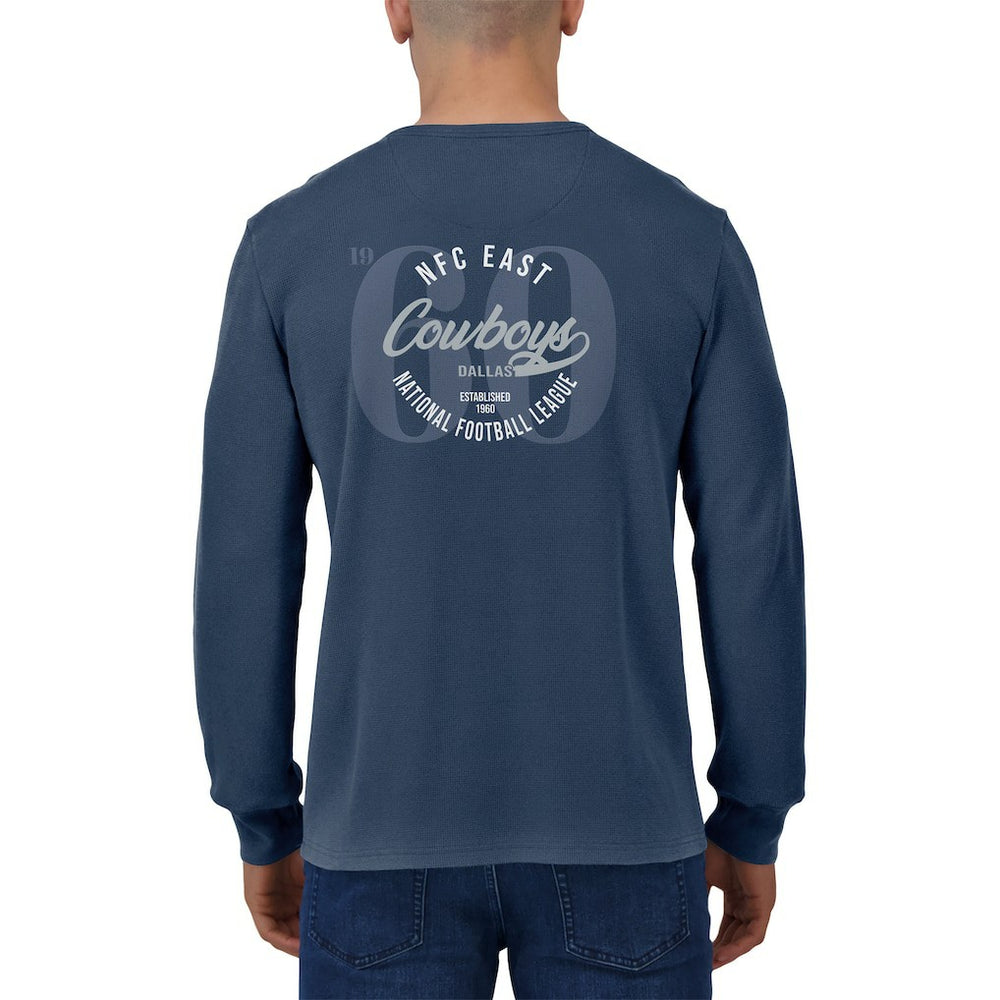 Dallas Cowboys Darius Rucker Collection Washed Waffle-Knit Long Sleeve T-Shirt | NFL Outlet
