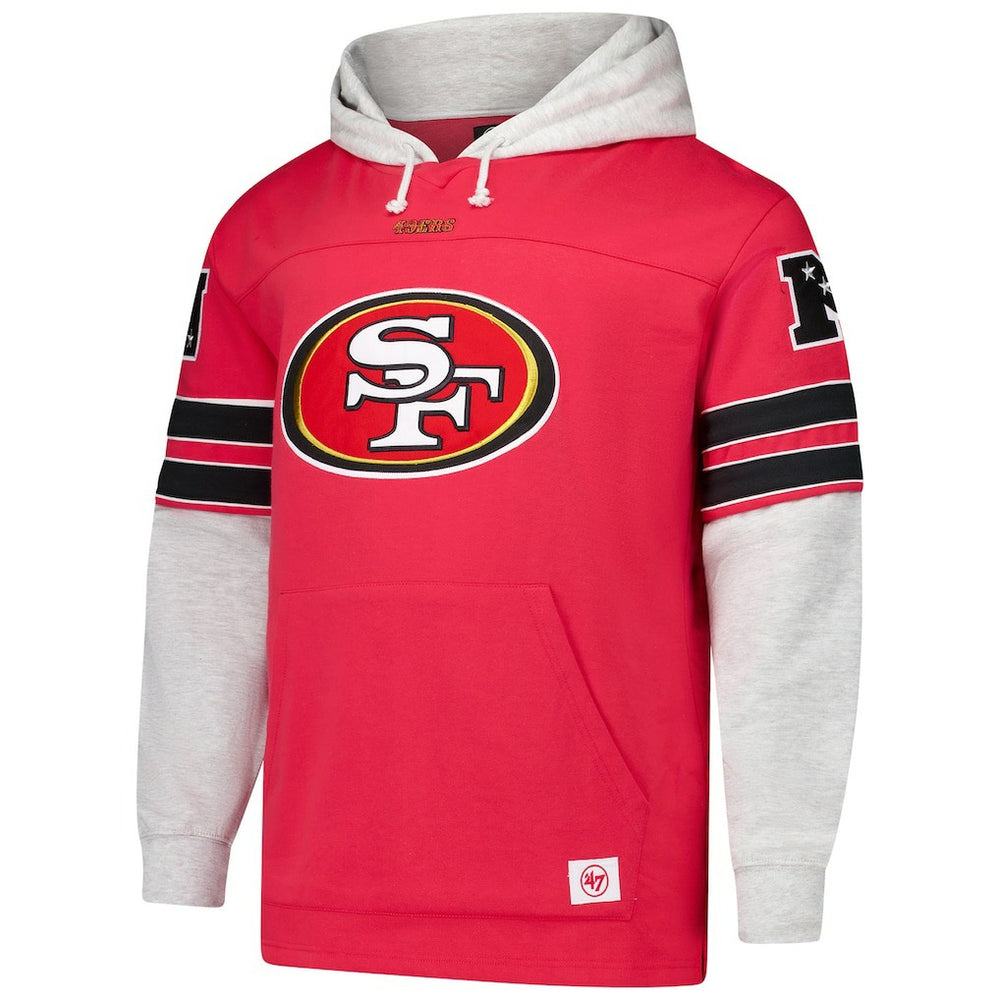 San Francisco 49ers '47 Big & Tall Lacer Pullover Hoodie | NFL Outlet