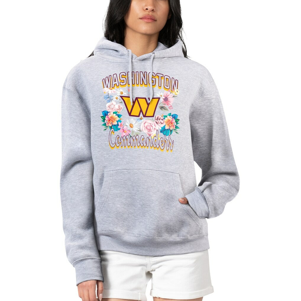 Washington Commanders G-III 4Her by Carl Banks Women's Flowers Team Logo Graphic Fleece Pullover Hoodie | NFL Near me