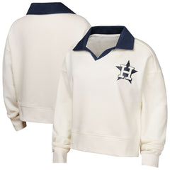Houston Astros Girls Youth Ballpark Hit Collared V-Neck Pullover Sweatshirt - MLB Pullover