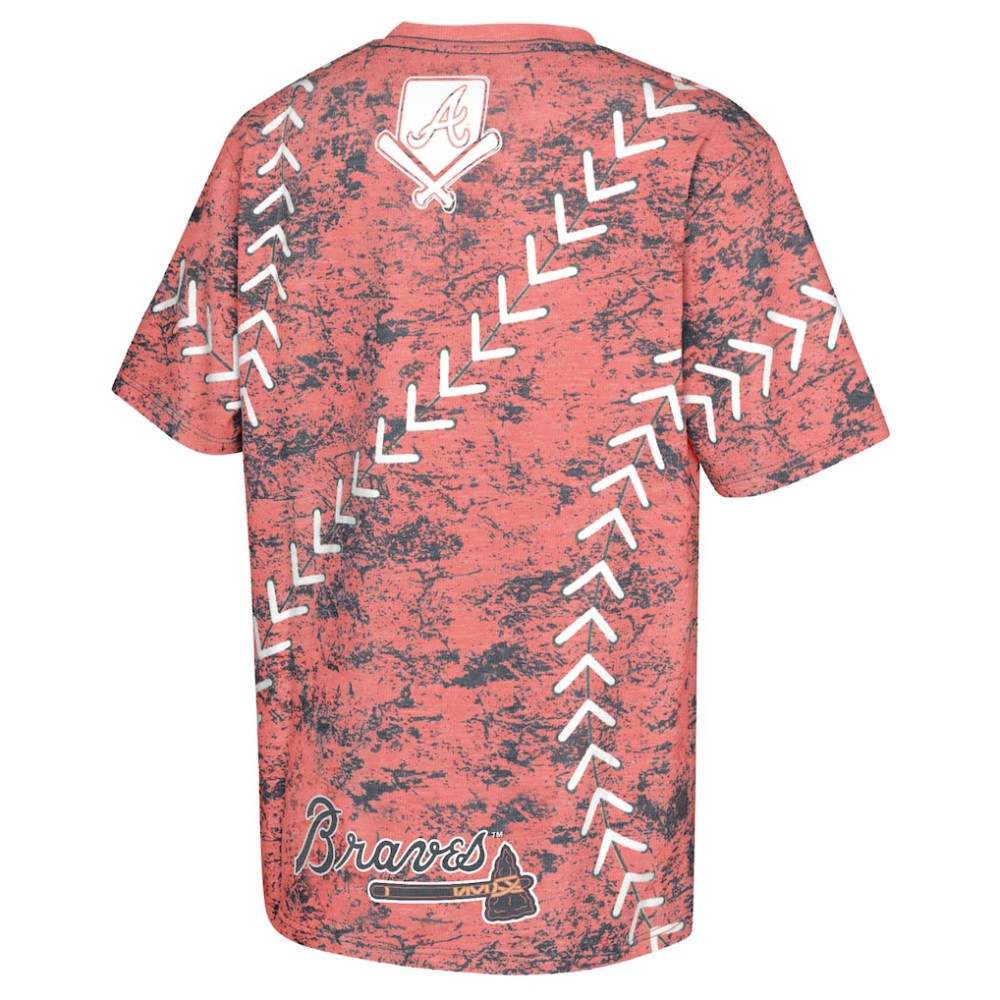 Atlanta Braves Youth Slide Score Bold T-Shirt - MLB T-shirts