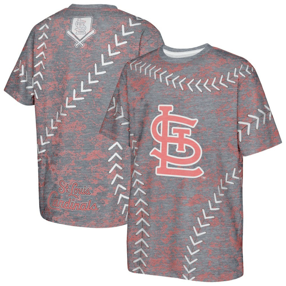 St. Louis Cardinals Youth Slide Score Bold T-Shirt - MLB T-shirts