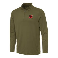 Cincinnati Bengals Antigua Reprocess Quarter-Zip Top | NFL Hot