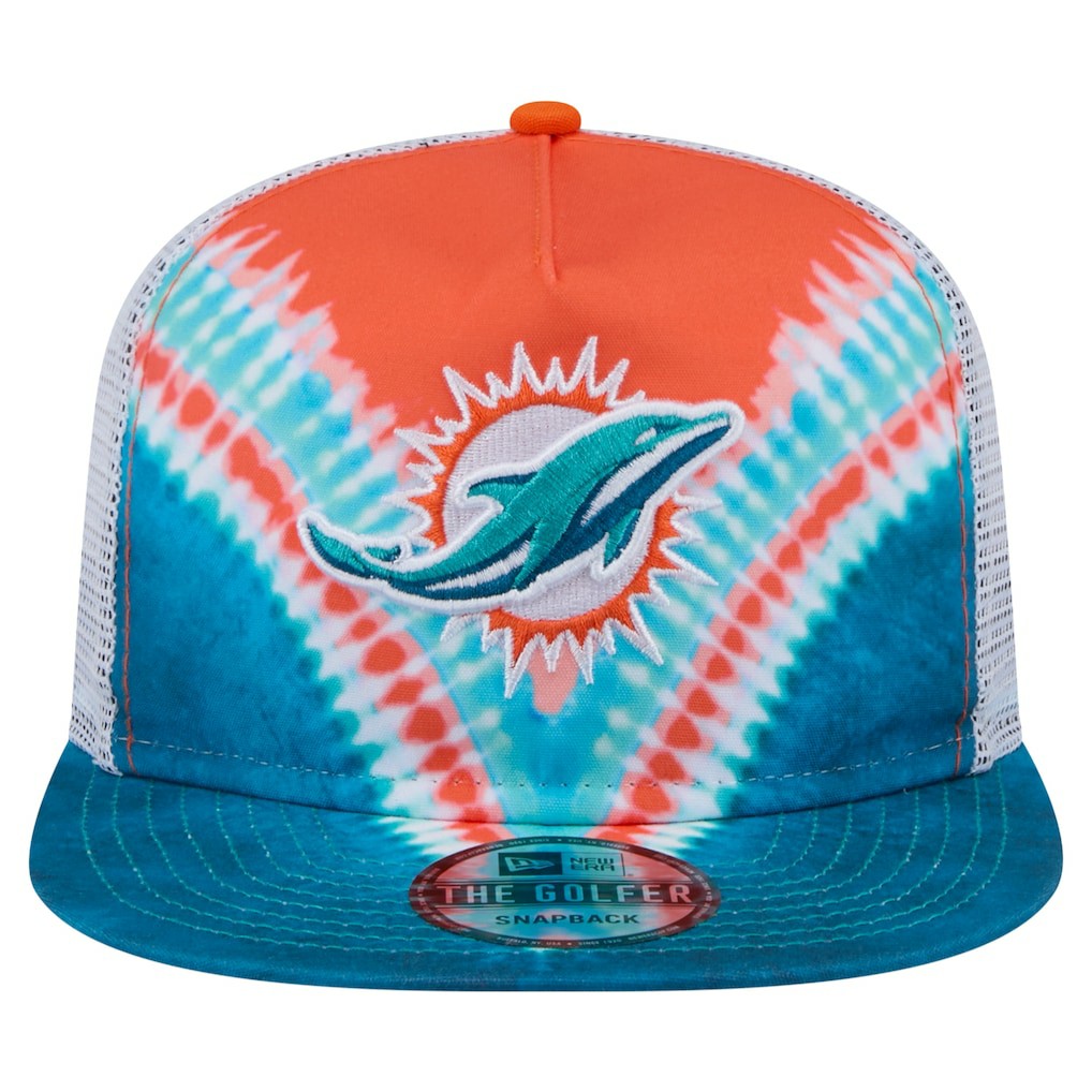 Miami Dolphins Throwback Dye Golfer Snapback Hat | NFL Discount