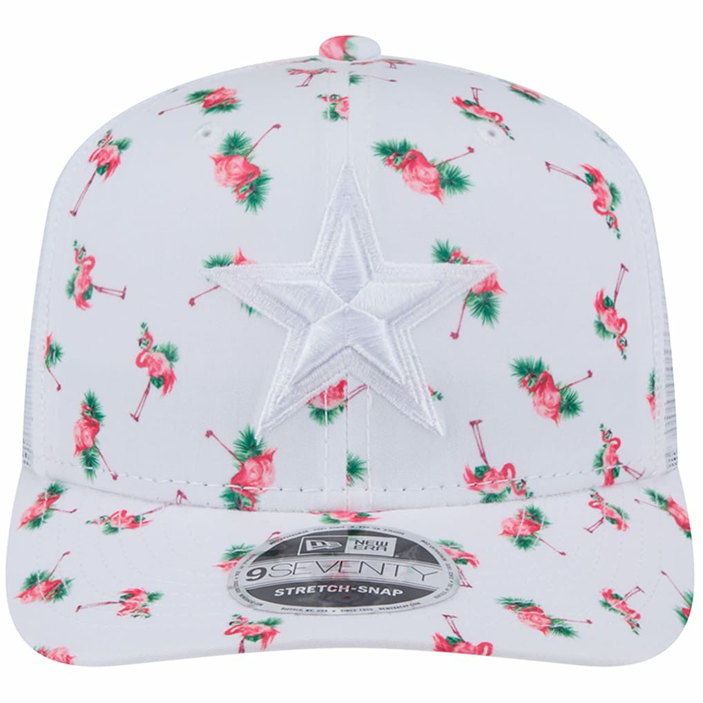 Dallas Cowboys Adventure Flamingo Pattern 9SEVENTY Stretch-Snap Hat | NFL Sale