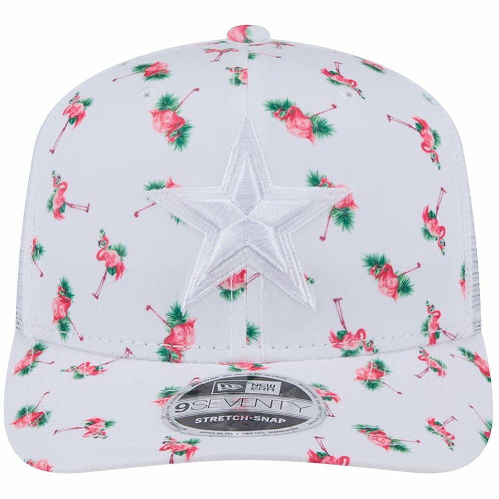 Dallas Cowboys Adventure Flamingo Pattern 9SEVENTY Stretch-Snap Hat | NFL Sale