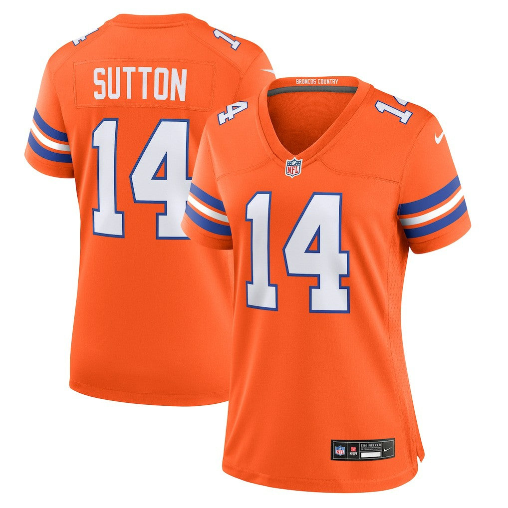 Denver Broncos Courtland Sutton  Women's Mile High Collection 1977 Throwback Player Game Jersey | NFL On sale