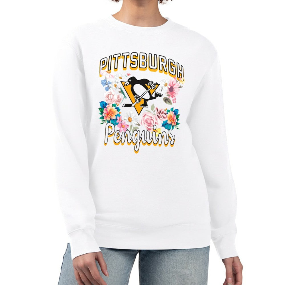 Pittsburgh Penguins G-III 4Her by Carl Banks Women's Flower Logo Pullover Sweatshirt -  NHL Sweatshirts