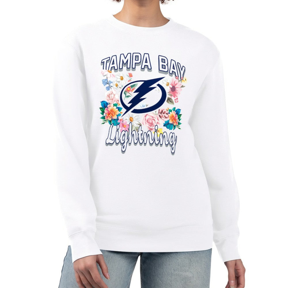 Tampa Bay Lightning G-III 4Her by Carl Banks Women's Flower Logo Pullover Sweatshirt -  NHL Sweatshirts