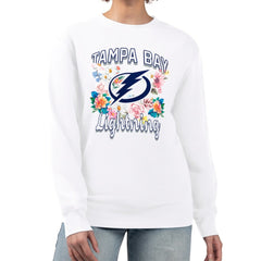 Tampa Bay Lightning G-III 4Her by Carl Banks Women's Flower Logo Pullover Sweatshirt -  NHL Sweatshirts