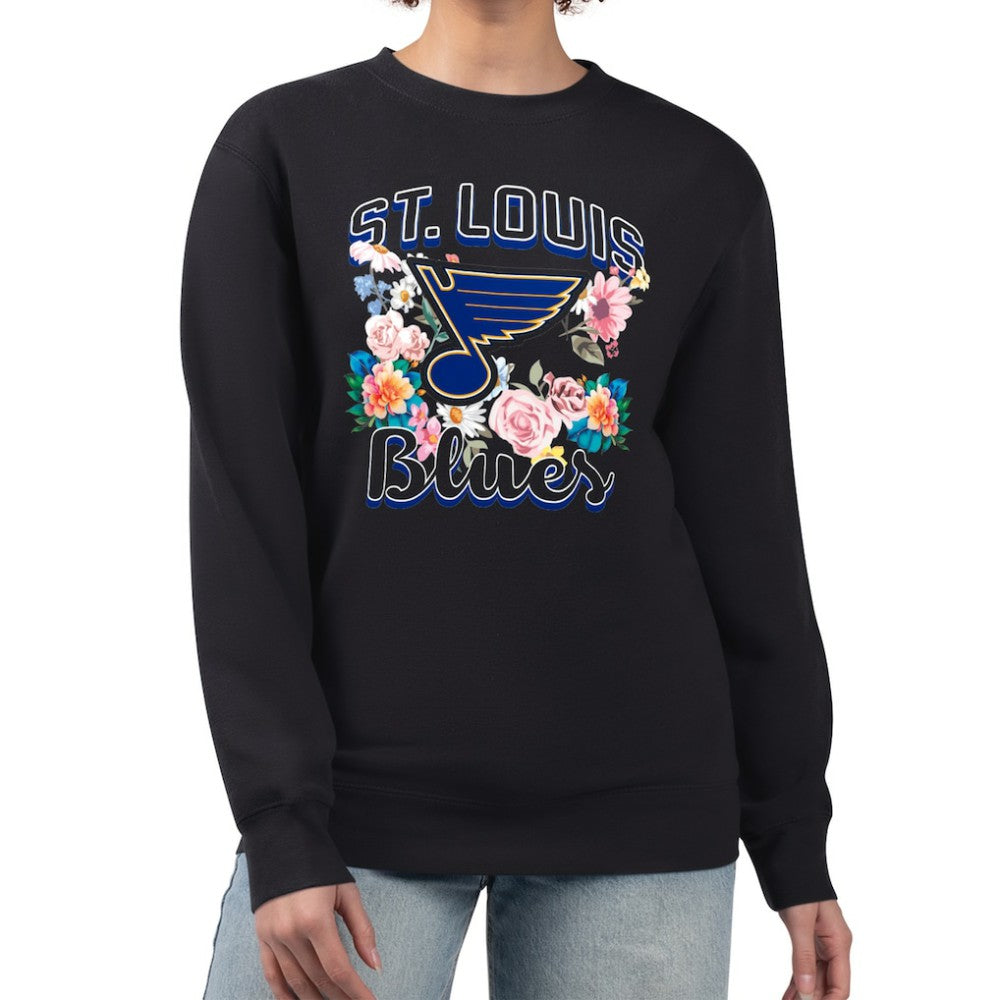 St. Louis Blues G-III 4Her by Carl Banks Women's Flower Logo Pullover Sweatshirt -  NHL Sweatshirts