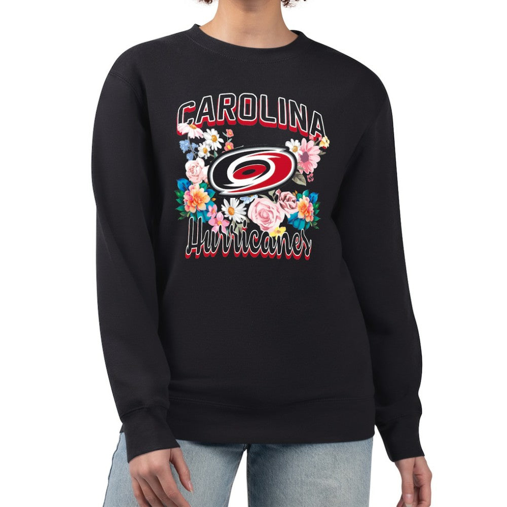 Carolina Hurricanes G-III 4Her by Carl Banks Women's Flower Logo Pullover Sweatshirt -  NHL Sweatshirts