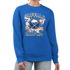 Buffalo Sabres G-III 4Her by Carl Banks Women's Flower Logo Pullover Sweatshirt -  NHL Sweatshirts