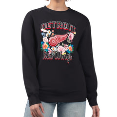Detroit Red Wings G-III 4Her by Carl Banks Women's Flower Logo Pullover Sweatshirt -  NHL Sweatshirts