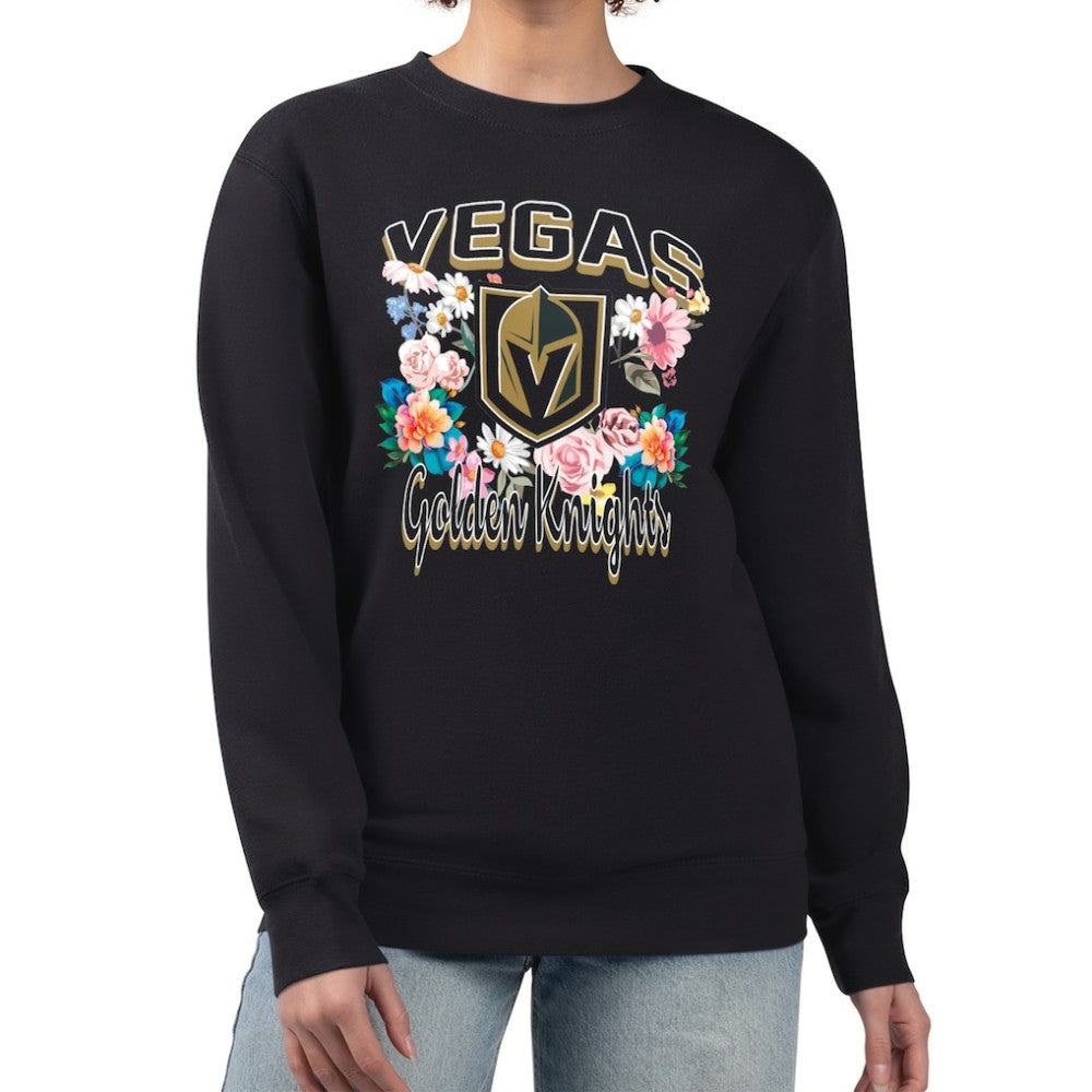 Vegas Golden Knights G-III 4Her by Carl Banks Women's Flower Logo Pullover Sweatshirt -  NHL Sweatshirts