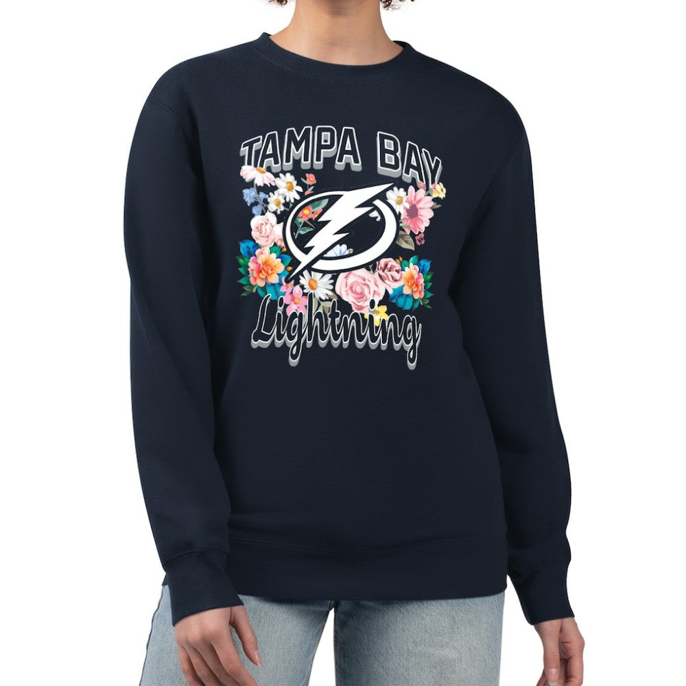 Tampa Bay Lightning G-III 4Her by Carl Banks Women's Flower Logo Pullover Sweatshirt -  NHL Sweatshirts