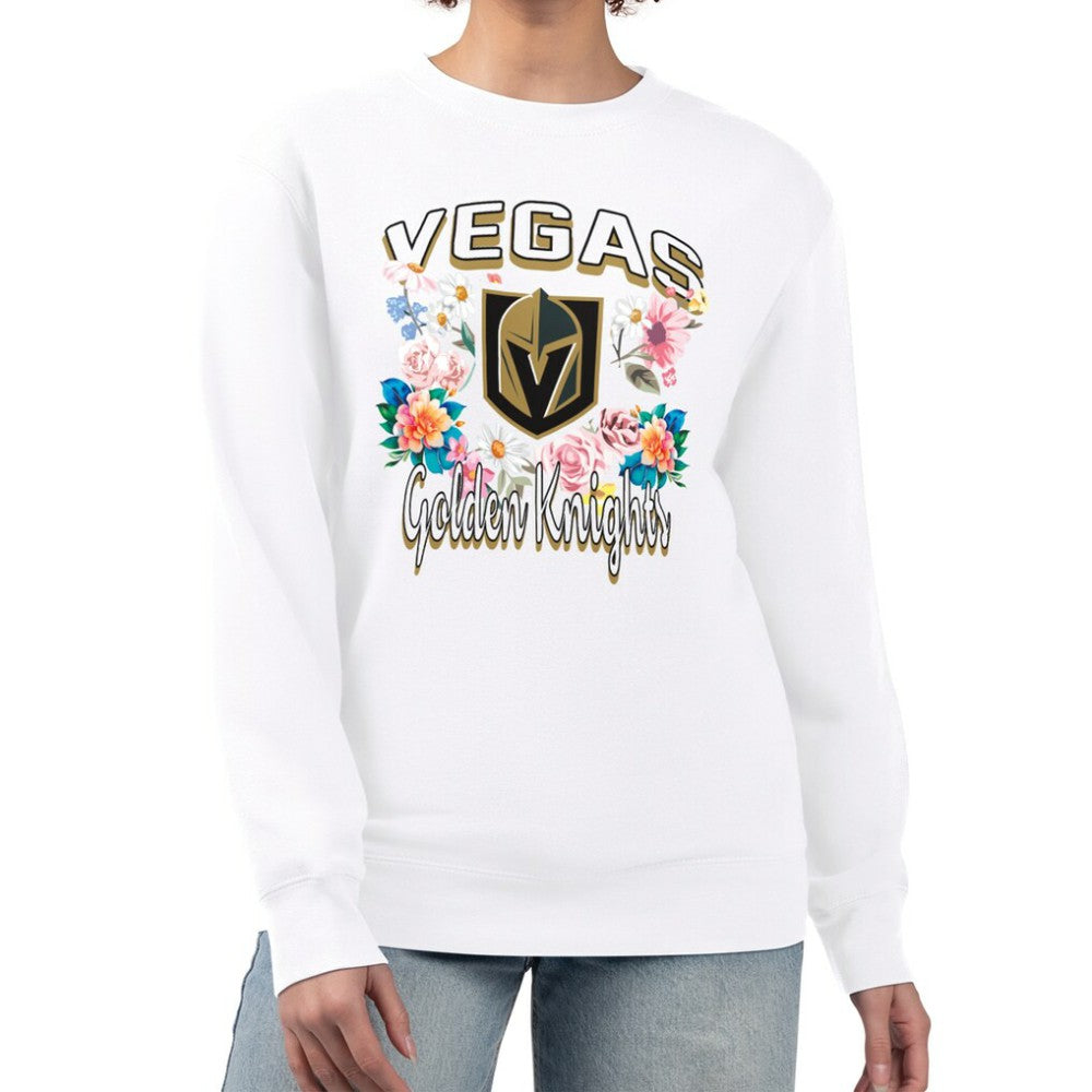 Vegas Golden Knights G-III 4Her by Carl Banks Women's Flower Logo Pullover Sweatshirt -  NHL Sweatshirts