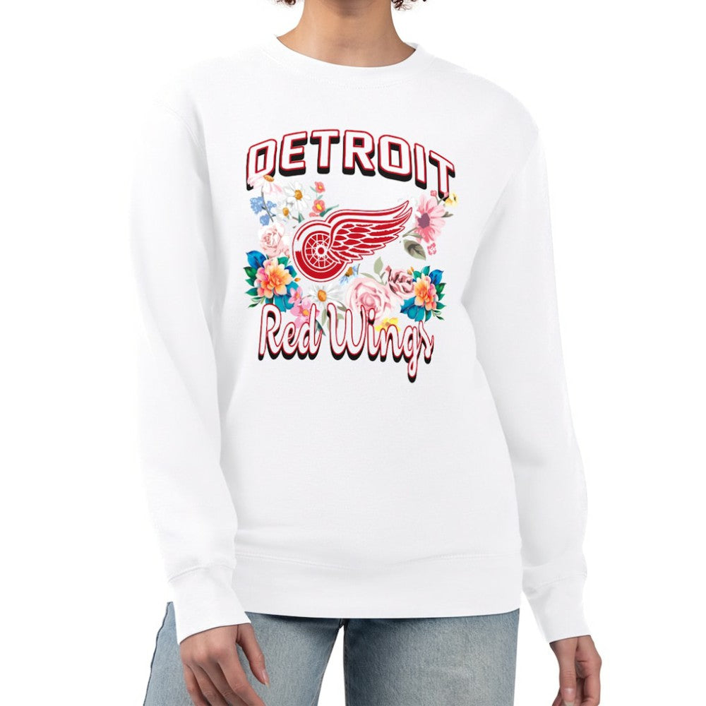 Detroit Red Wings G-III 4Her by Carl Banks Women's Flower Logo Pullover Sweatshirt -  NHL Sweatshirts