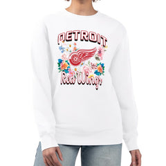 Detroit Red Wings G-III 4Her by Carl Banks Women's Flower Logo Pullover Sweatshirt -  NHL Sweatshirts