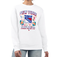New York Rangers G-III 4Her by Carl Banks Women's Flower Logo Pullover Sweatshirt -  NHL Sweatshirts