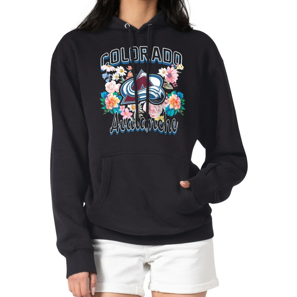 Colorado Avalanche G-III 4Her by Carl Banks Women's Flower Logo Pullover Hoodie -  NHL Hoodies