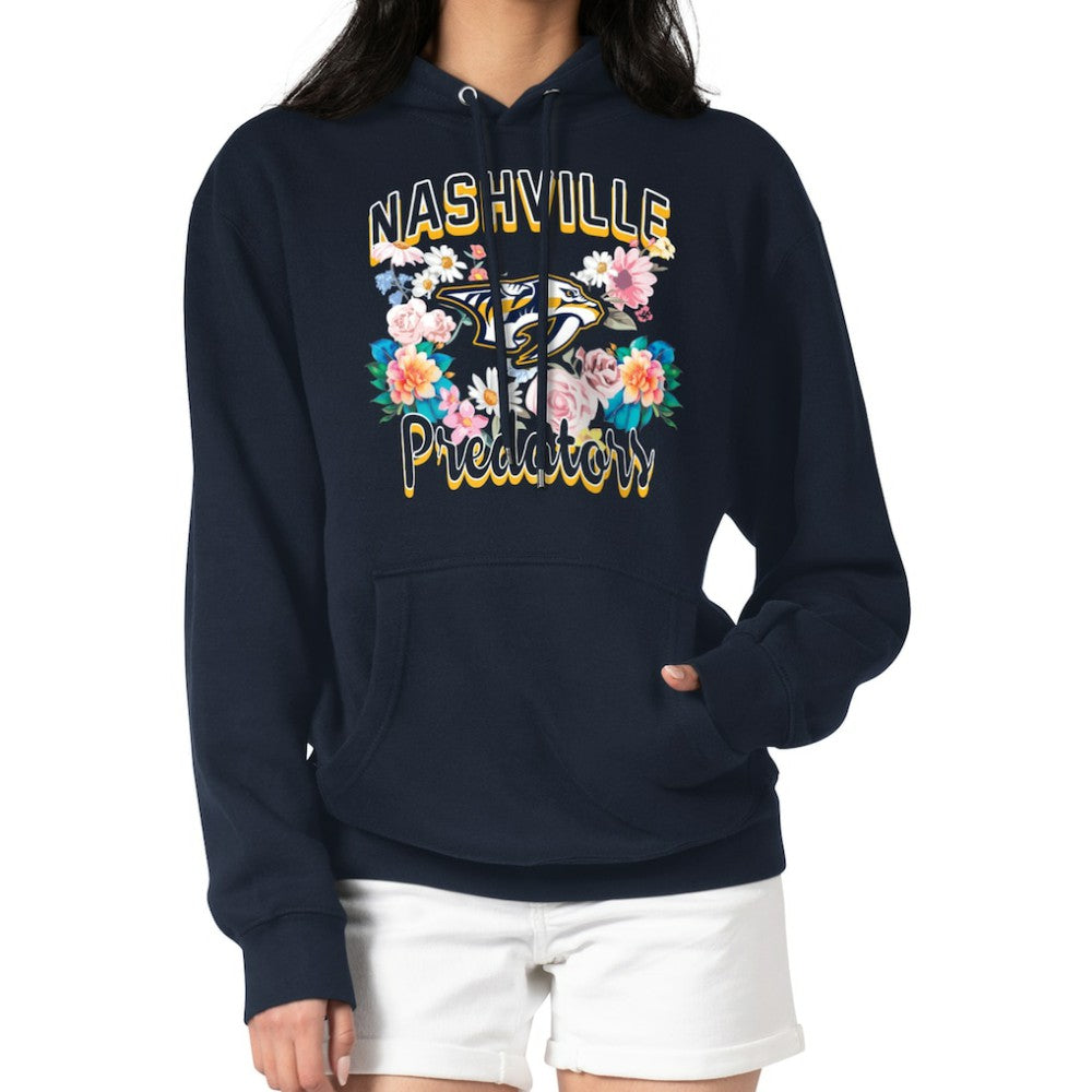 Nashville Predators G-III 4Her by Carl Banks Women's Flower Logo Pullover Hoodie -  NHL Hoodies