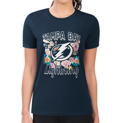 Tampa Bay Lightning G-III 4Her by Carl Banks Women's Super-Slim Fit Lightweight Flower Logo T-Shirt -  NHL T-shirts