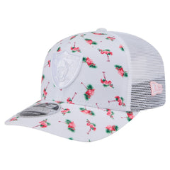 Las Vegas Raiders Adventure Flamingo Pattern 9SEVENTY Stretch-Snap Hat | NFL Outlet