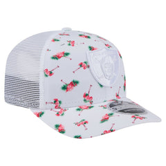 Las Vegas Raiders Adventure Flamingo Pattern 9SEVENTY Stretch-Snap Hat | NFL Outlet