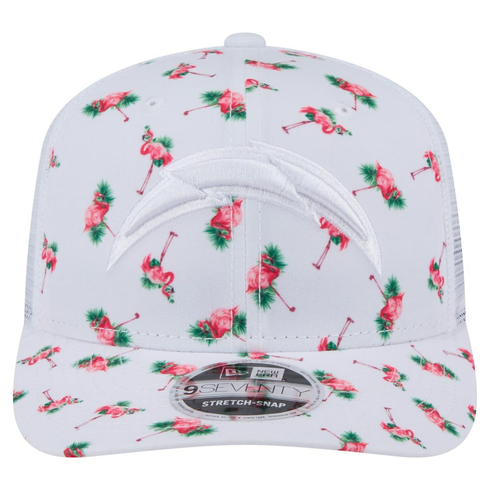Los Angeles Chargers Adventure Flamingo Pattern 9SEVENTY Stretch-Snap Hat | NFL US