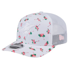 Miami Dolphins Adventure Flamingo Pattern 9SEVENTY Stretch-Snap Hat | NFL Discount