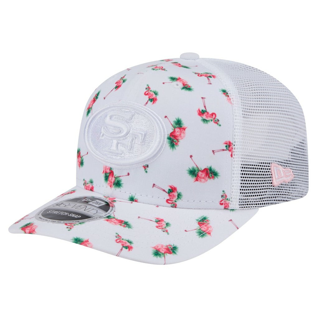 San Francisco 49ers Adventure Flamingo Pattern 9SEVENTY Stretch-Snap Hat | NFL Hot