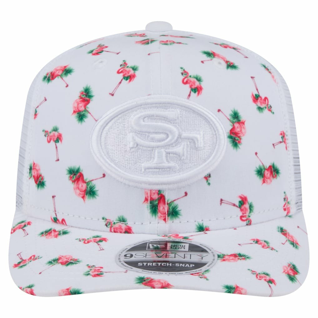 San Francisco 49ers Adventure Flamingo Pattern 9SEVENTY Stretch-Snap Hat | NFL Hot